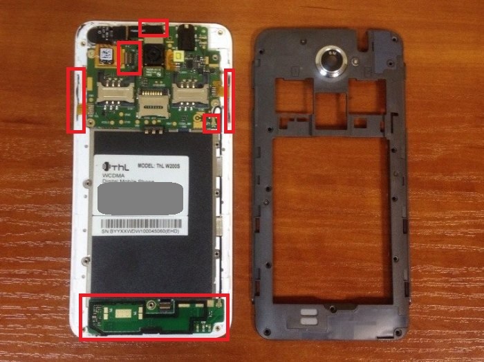 как разобрать THL W200
