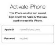 Блокировка активации iCloud